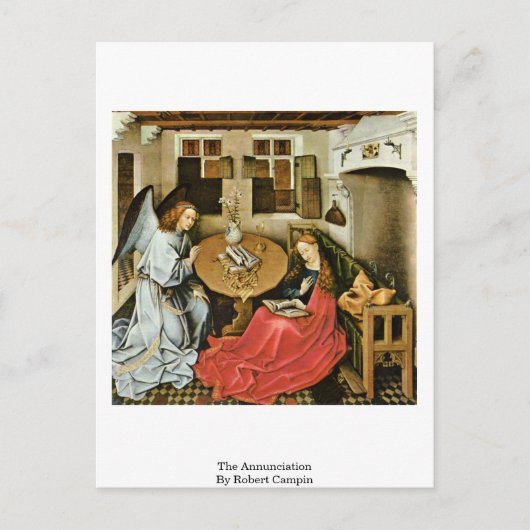 De aankondiging van Robert Campin Briefkaart (Voorkant)