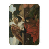 De aankondiging, voorpaneel van een altarpiël magneet (Verticaal)