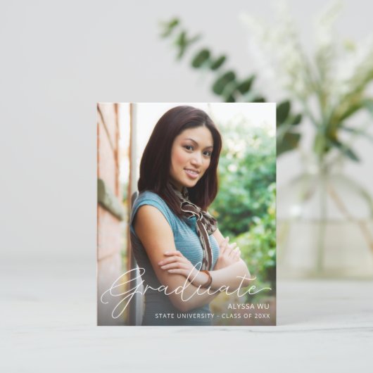 De Aankondiging VR van het Afstuderen van de Foto  (Staand voorkant)