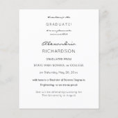 De Aankondiging VR van het Afstuderen van de Foto Flyer (Achterkant)