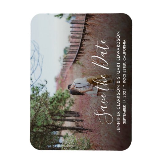 De aankondigingsfoto van het huwelijk sparen de Ma Magneet (Verticaal)