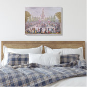 De aanleg van een vrijheidsboom canvas afdruk (Insitu (Slaapkamer))