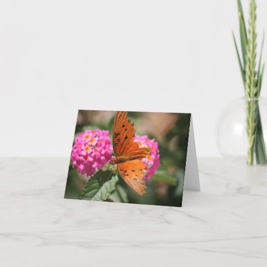 De aanmoedigingskaart van de vlinder kaart (Voorkant)