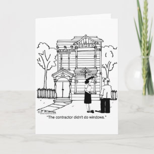 De aannemer deed geen Vensters Kaart