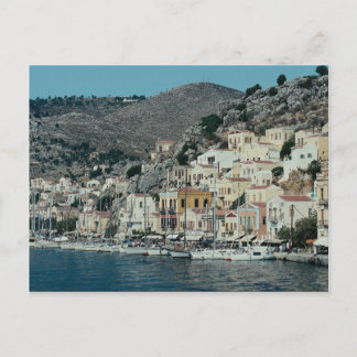 De aanpak van de haven van Symi Island, Dodecan Briefkaart