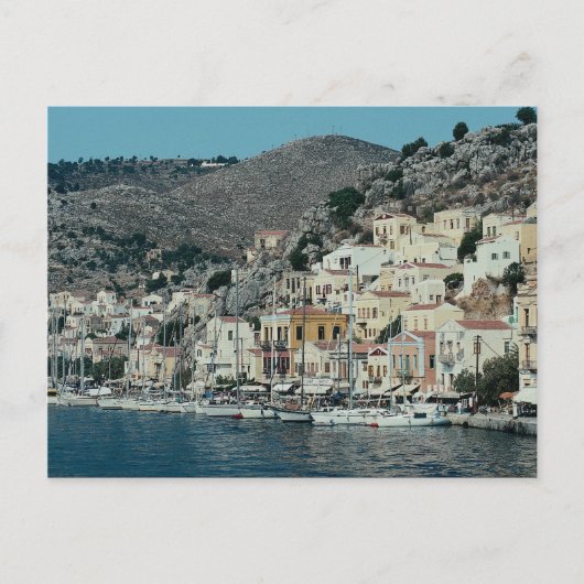 De aanpak van de haven van Symi Island, Dodecan Briefkaart (Voorkant)