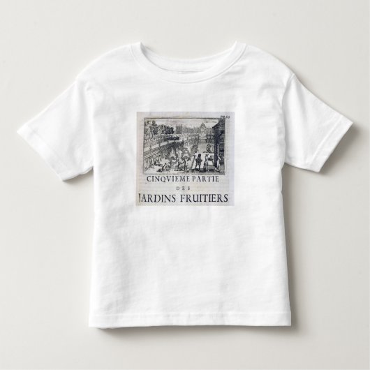 de aanplant van fruitbomen van Le Parfait Jardinie Kinder Shirts (Voorkant)