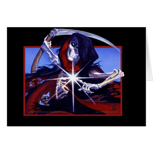 De aanraking van de doodskaart (Voorkant Horizontaal)