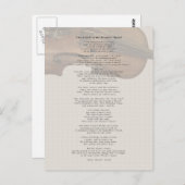 De aanraking van de hand van de meester briefkaart (Voorkant / Achterkant)