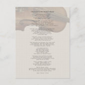 De aanraking van de hand van de meester briefkaart (Voorkant)