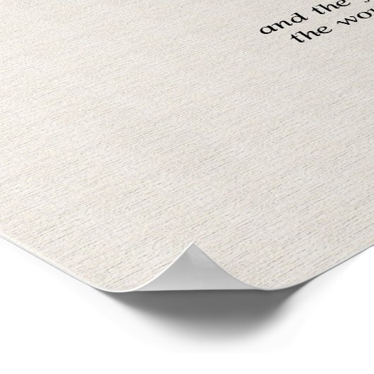 De aanraking van de hand van de meester poster (Hoek)