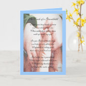 De aanraking van een kleinkind kaart (Gele Bloem)