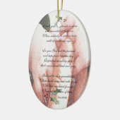 De aanraking van een kleinkind keramisch ornament (Links)