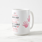 De aanraking van een moeder koffiemok (Voorkant rechts)