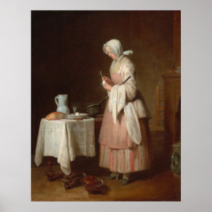 De aanstootgevende zuster Jean-Siméon Chardin Fine Poster