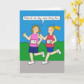 De Aanstotende Kaart van grappige Vrouwen (Gele Bloem)