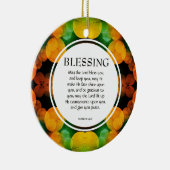 De aantallen 6:24-26 KUNNEN DE LORDE ZWART U Keramisch Ornament (Rechts)