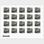 De aantekening van de Miner in Carmaux Vierkante Sticker (Vel)