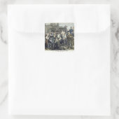 De aantekening van de Miner in Carmaux Vierkante Sticker (Tas)
