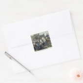 De aantekening van de Miner in Carmaux Vierkante Sticker (Envelop)