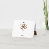 De aantrekkingskracht in Chocolade dankt u kaardt Bedankkaart (Achterkant)