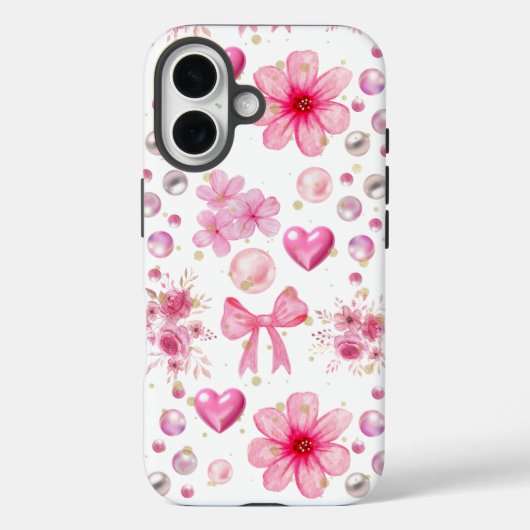 De aantrekkingskracht van roze Case-Mate iPhone case (Achterkant)