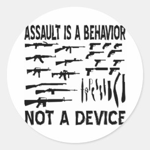 De aanval is een Gedrag niet een Apparaat van het Ronde Sticker