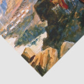 “De aanval plannen” van Charles M Russell Tissuepapier (Detail)