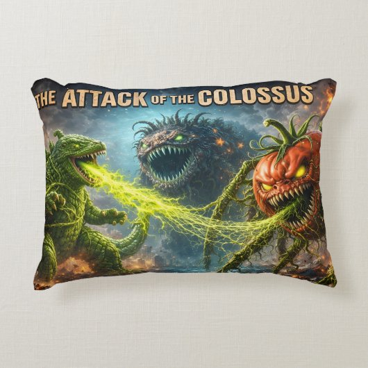 De aanval van de Colossus mutant groente accent Kussen (Voorkant)