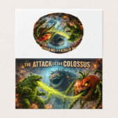 De aanval van de Colossus mutant groente horizonta Kaart (Buitenkant ongevouwen)