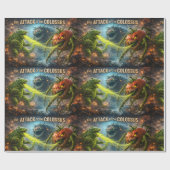 De aanval van de Colossus mutant veggie mat wrap Cadeaupapier (Vlak)