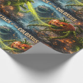 De aanval van de Colossus mutant veggie mat wrap Cadeaupapier (Hoek)