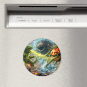 De aanval van de kolossale gemuteerde groente rond magneet (Insitu (Vaatwasser))