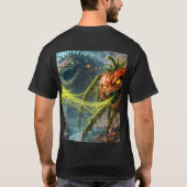 De aanval van de kolossale mutant groente basis da t-shirt (Achterkant)
