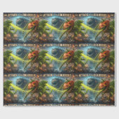 De aanval van de kolossale mutant groente bulk mat cadeaupapier (Vlak)