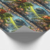 De aanval van de kolossale mutant groente bulk mat cadeaupapier (Hoek)