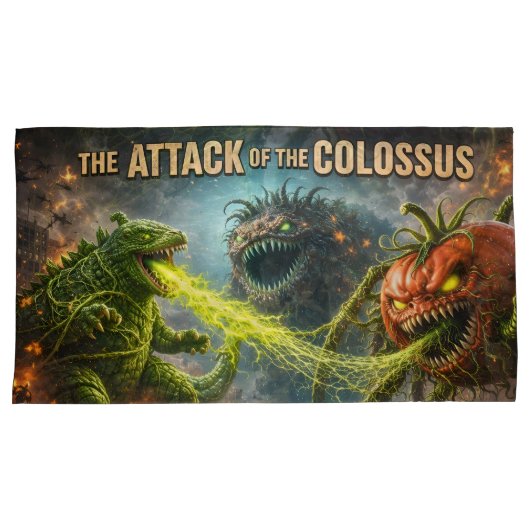 De aanval van de kolossale mutant groente dekbed c kussensloop (Voorkant-Rechts)