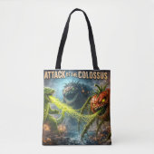 De aanval van de kolossale mutant groente overal tote bag (Voorkant)