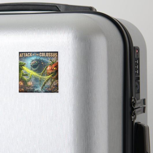 De aanval van de kolossale mutant groente vierkant magneet (Insitu (bagage))