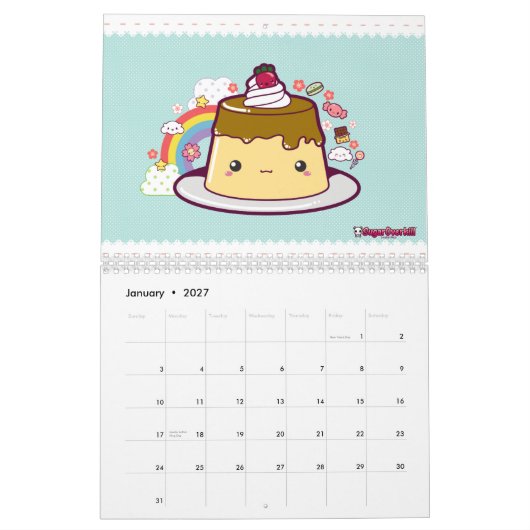 De Aanval van het Voedsel van Kawaii! 2010 Kalender (Jan 2027)