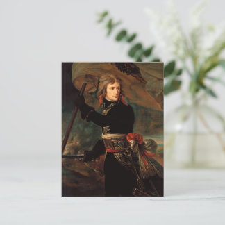 De aanval van Napoleon Bonaparte tijdens de slag b Briefkaart