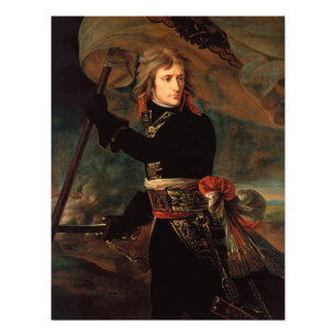 De aanval van Napoleon Bonaparte tijdens de slag b Foto Afdruk