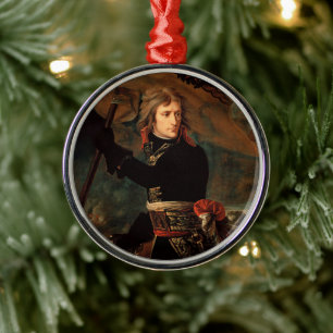 De aanval van Napoleon Bonaparte tijdens de slag b Metalen Ornament