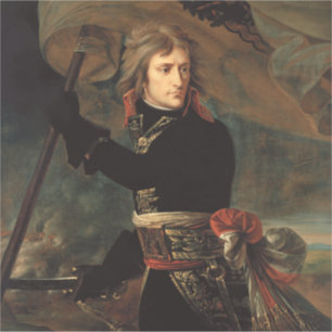 De aanval van Napoleon Bonaparte tijdens de slag b Sticker
