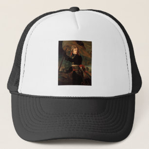 De aanval van Napoleon Bonaparte tijdens de slag b Trucker Pet