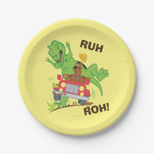 De Aanval van scooby-Doo t-Rex Papieren Bordje