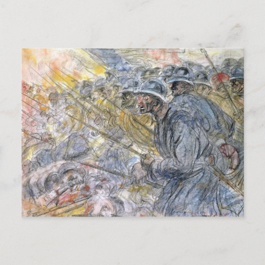 De aanval, Verdun Briefkaart (Voorkant)