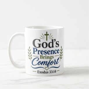 De aanwezigheid van God brengt troost Bijbelse gel Koffiemok
