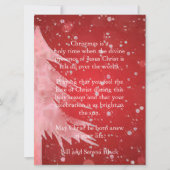 De aanwezigheid van Jezus plat kerstkaart (Voorkant)