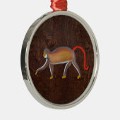 De aap 2009 metalen ornament (Rechts)